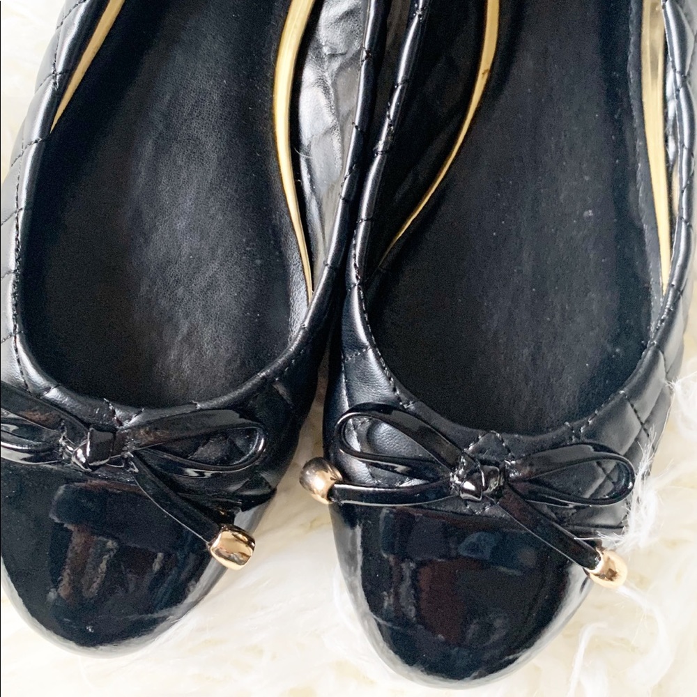 Banana Republic black flat shoes Sz 9 - Picture 4 of 7